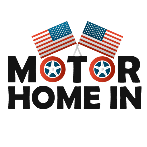 Motor Home In Black Logo icon